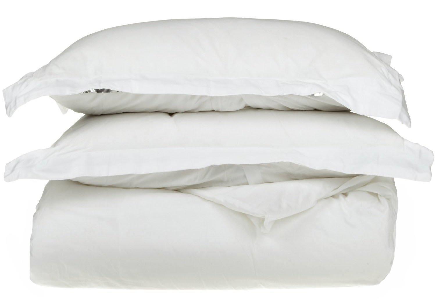 1200-Thread Count 100% Egyptian Cotton Exquisite Solid Duvet Cover Set FredCo