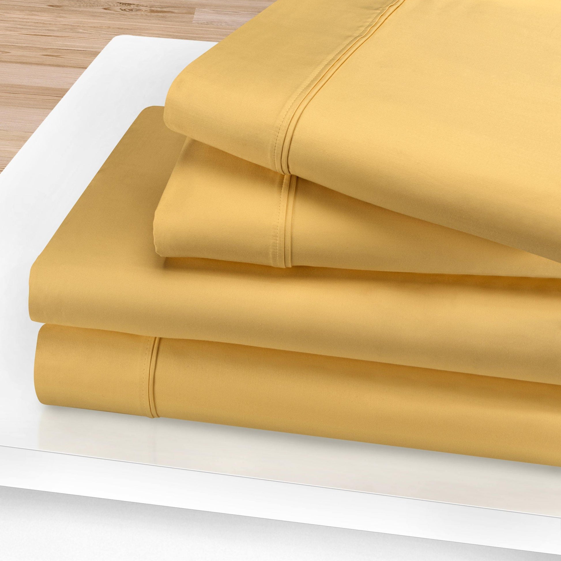 1200-Thread Count 100% Egyptian Cotton Plush Deep Pocket Sheet Set FredCo