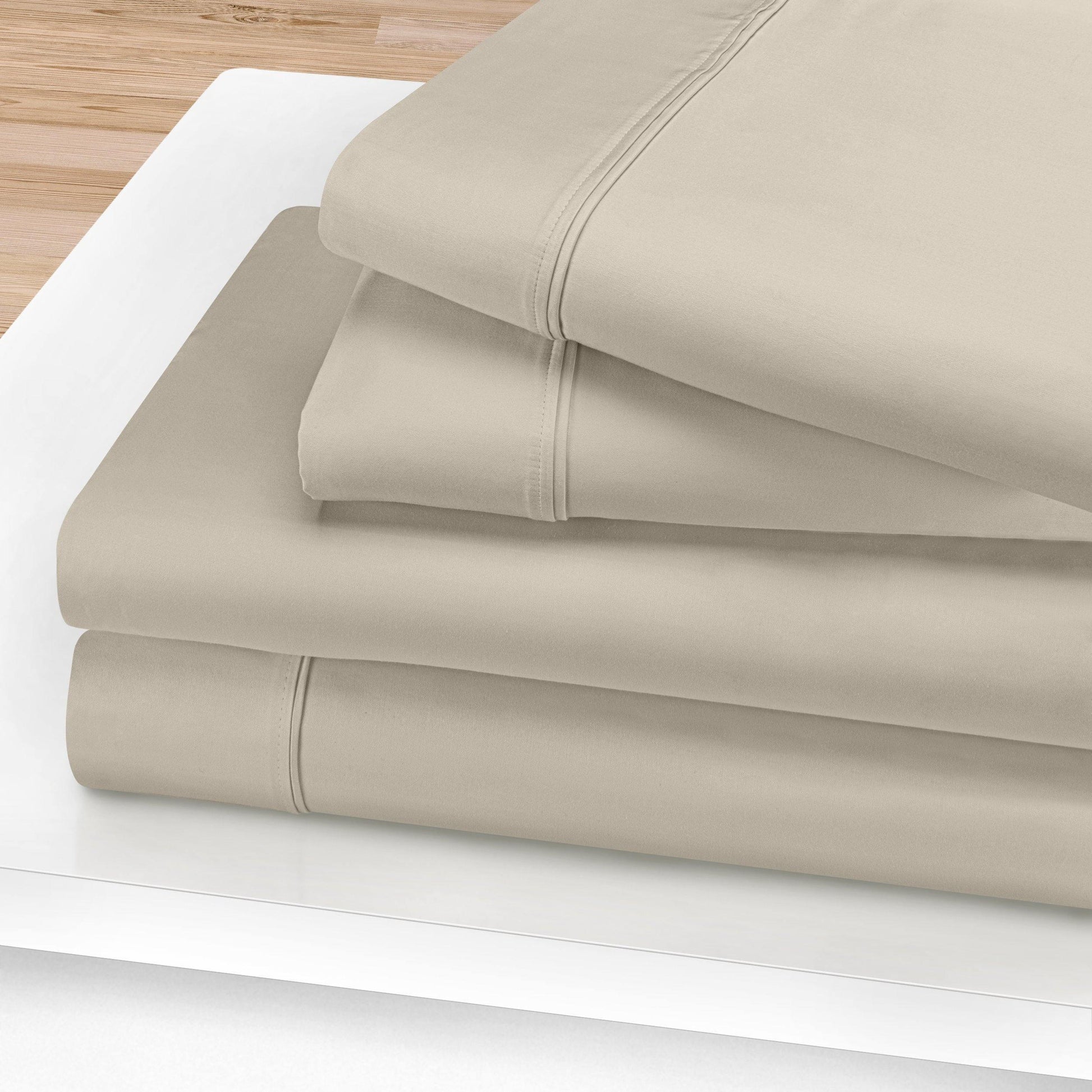 1200-Thread Count 100% Egyptian Cotton Plush Deep Pocket Sheet Set FredCo