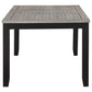 Elodie 7-piece Rectangular Extension Leaf Dining Set Black