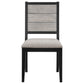 Elodie 7-piece Rectangular Extension Leaf Dining Set Black