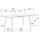 Crestmont 5-piece Extension Leaf Dining Table Set Black