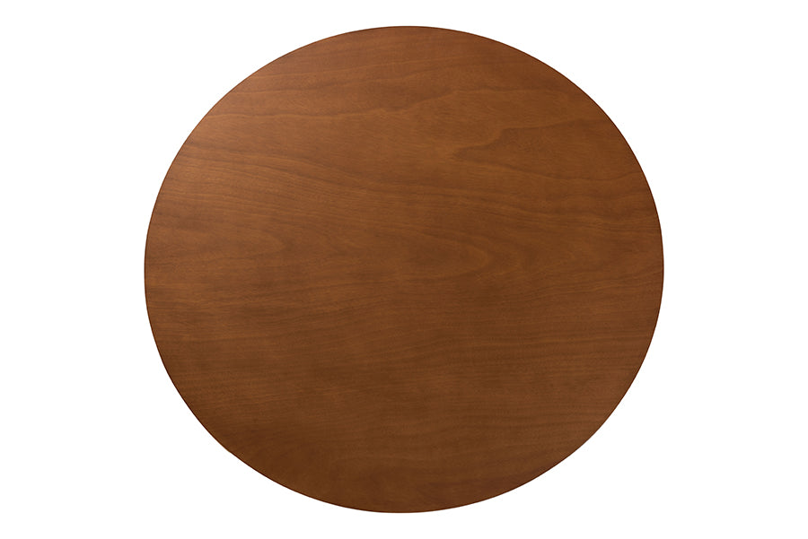 Baxton Studio Eira Modern Grey and Walnut Brown Wood 7-Piece Dining Set