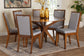 Baxton Studio Eira Modern Grey and Walnut Brown Wood 7-Piece Dining Set