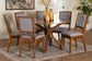 Baxton Studio Mana Modern Grey and Walnut Brown Wood 7-Piece Dining Set