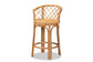 bali & pari Orchard Modern Bohemian Natural Brown Rattan Counter Stool