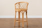 bali & pari Orchard Modern Bohemian Natural Brown Rattan Counter Stool