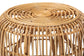 bali & pari Maverick Modern Bohemian Natural Brown Rattan End table