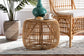 bali & pari Maverick Modern Bohemian Natural Brown Rattan End table
