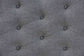 Baxton Studio Premala Classic and Traditional Grey Fabric and Walnut Brown Finished Wood King Size Headboard