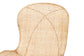bali & pari Sabelle Japandi Natural Brown Mahogany and Rattan 2-Piece Dining Chair Set