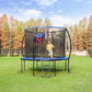 12FT Blue and Black Outdoor Trampoline FredCo