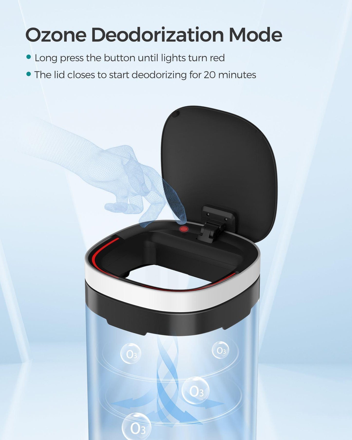 13 Gallon Automatic Kitchen Garbage Can FredCo