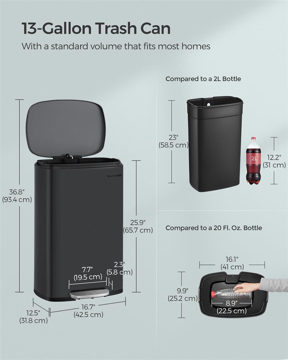 13 Gallon Trash Can FredCo
