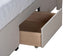 Baxton Studio Braylon Mid-Century Modern Transitional Beige Fabric and Dark Brown Finished Wood Full Size 3-Drawer Storage Platform Bed