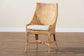 bali & pari Bella Modern Bohemian Natural Brown Rattan Dining Chair