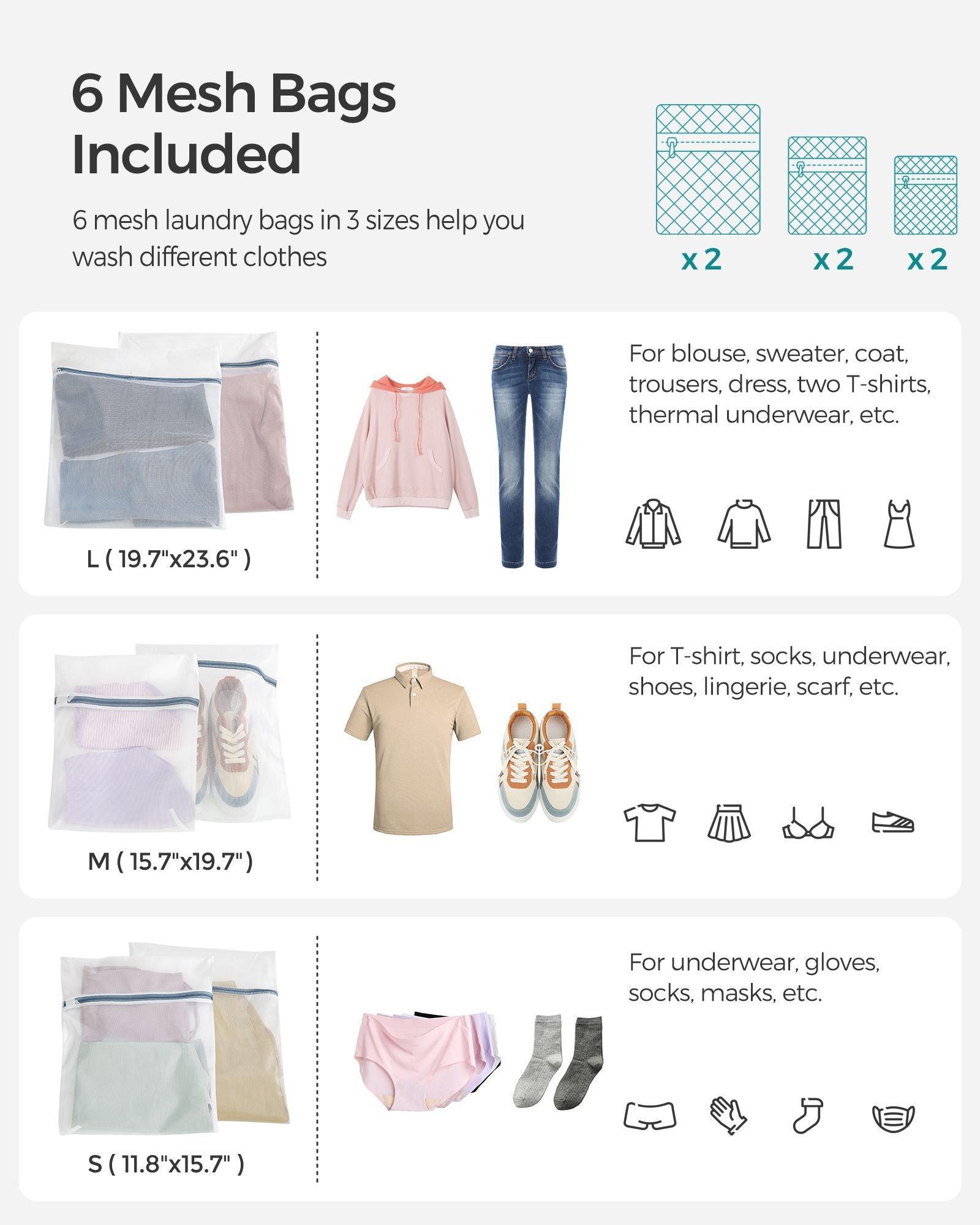 130L Clothes Hamper with Liner Bags FredCo