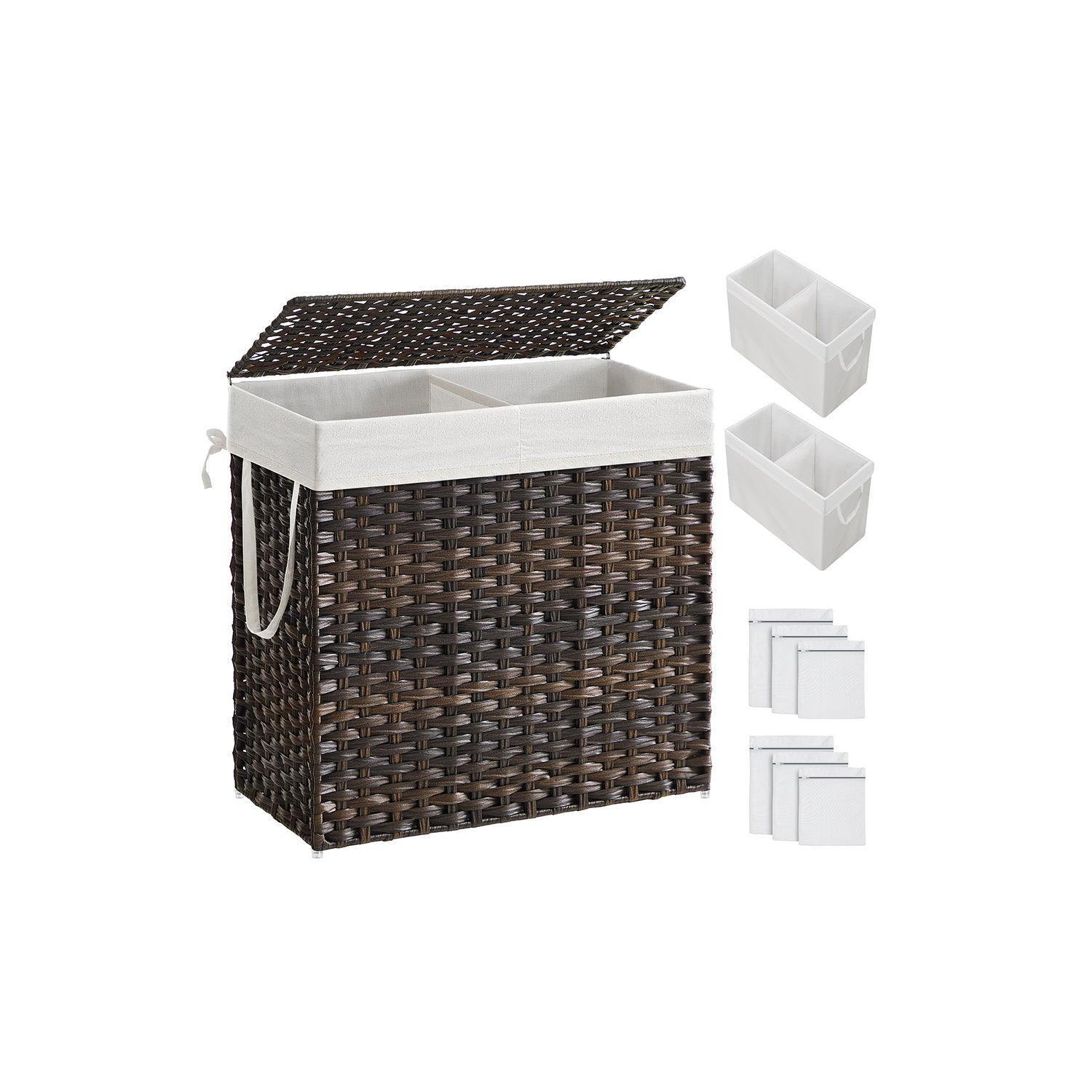 130L Clothes Hamper with Liner Bags FredCo