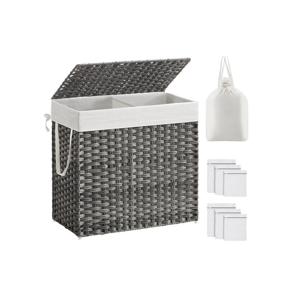 130L Clothes Hamper with Removable Liner Bags FredCo