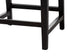 Alise Modern Bohemian Dark Brown Mahogany Wood and Banana Fiber Dining Chair