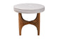 Baxton Studio Theo Japandi Greyish Beige Fabric and Walnut Brown Finished Wood Ottoman Footstool