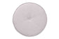 Baxton Studio Theo Japandi Greyish Beige Fabric and Walnut Brown Finished Wood Ottoman Footstool