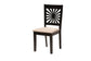 Baxton Studio Olympia Modern Beige Fabric and Espresso Brown Finished Wood 6-Piece Dining Set