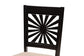 Baxton Studio Olympia Modern Beige Fabric and Espresso Brown Finished Wood 2-Piece Dining Chair Set