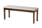 Baxton Studio Olympia Modern Grey Fabric and Walnut Brown Finished Wood 6-Piece Dining Set