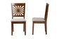 Baxton Studio Olympia Modern Grey Fabric and Walnut Brown Finished Wood 2-Piece Dining Chair Set