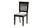 Baxton Studio Genesis Modern Grey Fabric and Dark Brown Finished Wood 7-Piece Dining Set