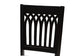 Baxton Studio Genesis Modern Grey Fabric and Dark Brown Finished Wood 5-Piece Dining Set