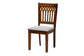 Baxton Studio Genesis Modern Grey Fabric and Walnut Brown Finished Wood 5-Piece Dining Set