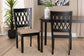 Baxton Studio Florencia Modern Beige Fabric and Espresso Brown Finished Wood 2-Piece Dining Chair Set