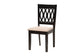 Baxton Studio Florencia Modern Beige Fabric and Espresso Brown Finished Wood 5-Piece Dining Set