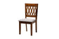 Baxton Studio Florencia Modern Grey Fabric and Walnut Brown Finished Wood 5-Piece Dining Set