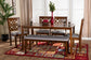 Baxton Studio Abigail Modern Grey Fabric and Walnut Brown Finished Wood 6-Piece Dining Set