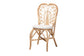 bali & pari Jerica Modern Bohemian Natural Brown Rattan Dining Chair