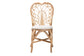 bali & pari Jerica Modern Bohemian Natural Brown Rattan Dining Chair