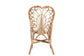 bali & pari Jerica Modern Bohemian Natural Brown Rattan Dining Chair
