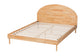 Baxton Studio Denton Japandi Natural Brown Finished Wood Queen Size Platform Bed