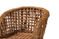 bali & pari Mario Modern Bohemian Natural Brown Finished Teak Wood and Rattan 2-Piece Dining Chair Set