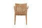 bali & pari Storsel Modern Bohemian Natural Brown Finished Teak Wood and Rattan Dining Chair