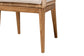 bali & pari Storsel Modern Bohemian Natural Brown Finished Teak Wood and Rattan Dining Chair
