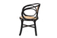 bali & pari Palesa Modern Bohemian Two-Tone Black and Natural Brown Rattan Dining Chair