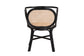 bali & pari Palesa Modern Bohemian Two-Tone Black and Natural Brown Rattan Dining Chair