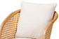 bali & pari Niko Bohemian Light Honey Rattan Arm Chair