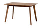 Baxton Studio Kristy 5-Piece Dining Set - Mid-Century Modern Rectangle Table and Chair Set for Dining Room, Kitchen, Apartment