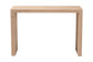 Mesa consola Colandra moderna de estilo bohemio con algas marinas y madera en marrón natural de Bali &amp; Pari