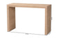 Mesa consola Colandra moderna de estilo bohemio con algas marinas y madera en marrón natural de Bali &amp; Pari